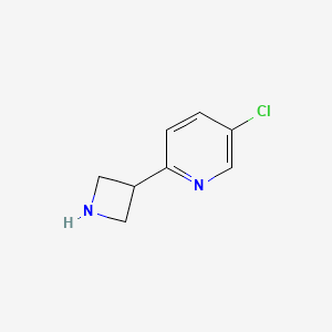 molecular formula C8H9ClN2 B13267546 2-(Azetidin-3-yl)-5-chloropyridine 