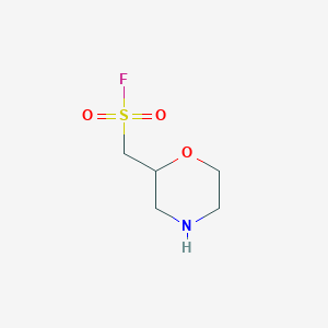 molecular formula C5H10FNO3S B13267564 (Morpholin-2-yl)methanesulfonyl fluoride 