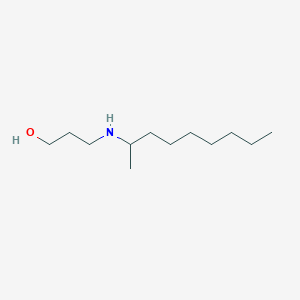 molecular formula C12H27NO B13267571 3-(Nonan-2-ylamino)propan-1-ol 
