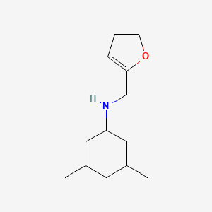 molecular formula C13H21NO B13267578 N-(furan-2-ylmethyl)-3,5-dimethylcyclohexan-1-amine 