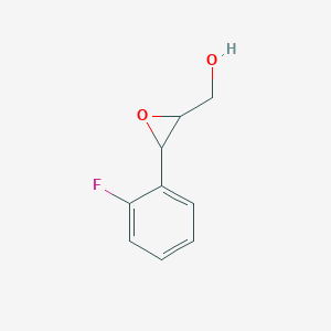 molecular formula C9H9FO2 B13267593 [3-(2-Fluorophenyl)oxiran-2-yl]methanol 