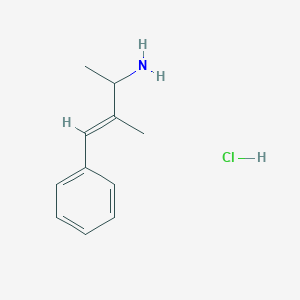 molecular formula C11H16ClN B13267660 3-Methyl-4-phenylbut-3-en-2-amine hydrochloride 