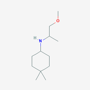 molecular formula C12H25NO B13267669 N-(1-methoxypropan-2-yl)-4,4-dimethylcyclohexan-1-amine 