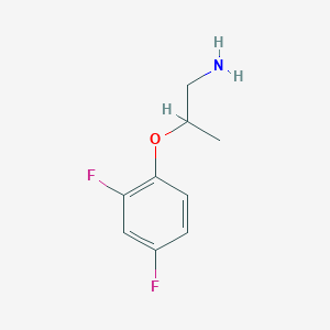 molecular formula C9H11F2NO B13267705 2-(2,4-Difluoro-phenoxy)-propylamine 