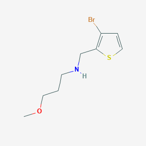 molecular formula C9H14BrNOS B13267726 [(3-Bromothiophen-2-yl)methyl](3-methoxypropyl)amine 