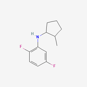 molecular formula C12H15F2N B13267727 2,5-difluoro-N-(2-methylcyclopentyl)aniline 