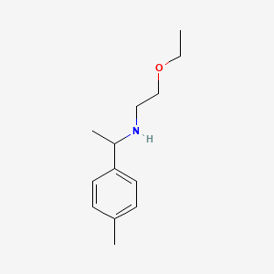 molecular formula C13H21NO B13267776 (2-Ethoxyethyl)[1-(4-methylphenyl)ethyl]amine 