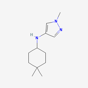 molecular formula C12H21N3 B13267787 N-(4,4-Dimethylcyclohexyl)-1-methyl-1H-pyrazol-4-amine 