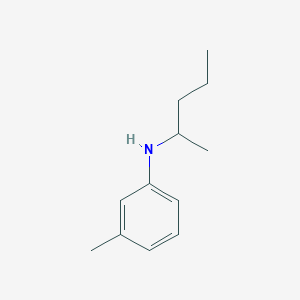 molecular formula C12H19N B13267814 3-methyl-N-(pentan-2-yl)aniline 