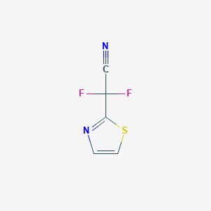 molecular formula C5H2F2N2S B13267816 2,2-Difluoro-2-(1,3-thiazol-2-yl)acetonitrile 