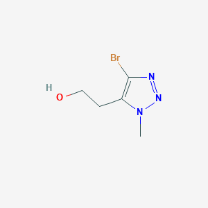 molecular formula C5H8BrN3O B13267823 2-(4-Bromo-1-methyl-1H-1,2,3-triazol-5-yl)ethan-1-ol 