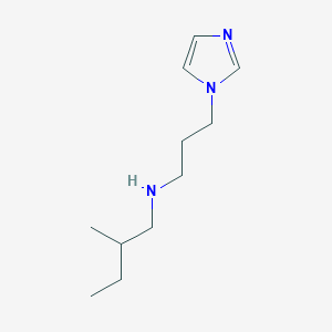 molecular formula C11H21N3 B13267850 [3-(1H-Imidazol-1-yl)propyl](2-methylbutyl)amine 