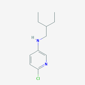 molecular formula C11H17ClN2 B13267885 6-Chloro-N-(2-ethylbutyl)pyridin-3-amine 