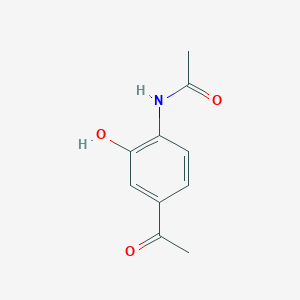 molecular formula C10H11NO3 B13267891 N-(4-acetyl-2-hydroxyphenyl)acetamide 