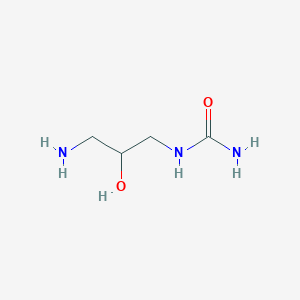 molecular formula C4H11N3O2 B13267895 (3-Amino-2-hydroxypropyl)urea 