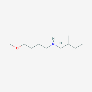 molecular formula C11H25NO B13267900 (4-Methoxybutyl)(3-methylpentan-2-yl)amine 