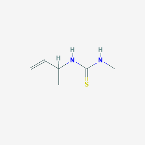 molecular formula C6H12N2S B13267902 3-(But-3-EN-2-YL)-1-methylthiourea 