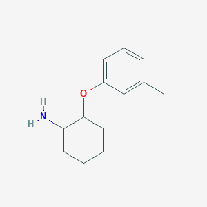 molecular formula C13H19NO B13267908 2-(3-Methylphenoxy)cyclohexan-1-amine 