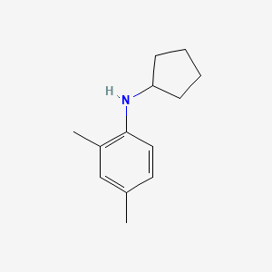 molecular formula C13H19N B13267922 N-cyclopentyl-2,4-dimethylaniline 