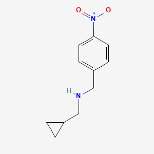 molecular formula C11H14N2O2 B13267940 (Cyclopropylmethyl)[(4-nitrophenyl)methyl]amine 