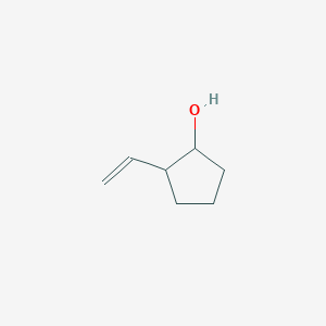 molecular formula C7H12O B13267963 2-Ethenylcyclopentan-1-ol 