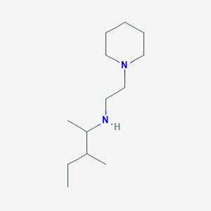 molecular formula C13H28N2 B13267986 (3-Methylpentan-2-yl)[2-(piperidin-1-yl)ethyl]amine 