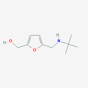 molecular formula C10H17NO2 B13268075 {5-[(Tert-butylamino)methyl]furan-2-yl}methanol 