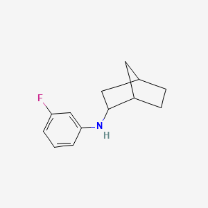 molecular formula C13H16FN B13268121 N-(3-Fluorophenyl)bicyclo[2.2.1]heptan-2-amine 