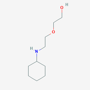 molecular formula C10H21NO2 B13268131 2-[2-(Cyclohexylamino)ethoxy]ethan-1-ol 