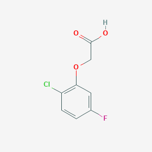 molecular formula C8H6ClFO3 B13268150 2-(2-Chloro-5-fluorophenoxy)acetic acid 