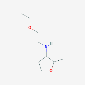 molecular formula C9H19NO2 B13268162 N-(2-Ethoxyethyl)-2-methyloxolan-3-amine 
