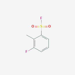 molecular formula C7H6F2O2S B13268170 3-Fluoro-2-methylbenzene-1-sulfonyl fluoride 