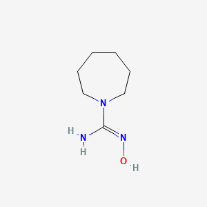 molecular formula C7H15N3O B13268196 N'-hydroxyazepane-1-carboximidamide 