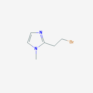 molecular formula C6H9BrN2 B13268218 2-(2-bromoethyl)-1-methyl-1H-imidazole 