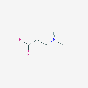 molecular formula C4H9F2N B13268244 (3,3-Difluoropropyl)(methyl)amine 