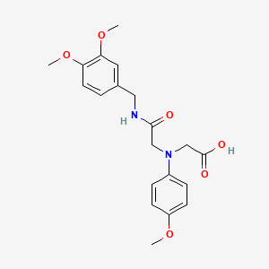 molecular formula C20H24N2O6 B1326825 [{2-[(3,4-Dimethoxybenzyl)amino]-2-oxoethyl}-(4-methoxyphenyl)amino]acetic acid CAS No. 1142215-80-2