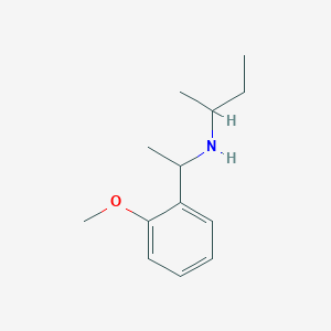 molecular formula C13H21NO B13268284 (Butan-2-yl)[1-(2-methoxyphenyl)ethyl]amine 