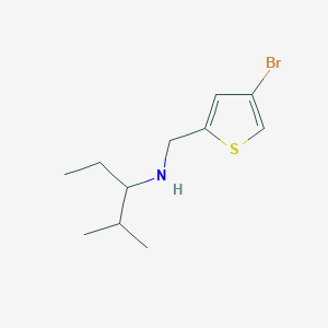 molecular formula C11H18BrNS B13268380 [(4-Bromothiophen-2-yl)methyl](2-methylpentan-3-yl)amine 