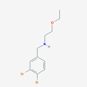 molecular formula C11H15Br2NO B13268389 [(3,4-Dibromophenyl)methyl](2-ethoxyethyl)amine 