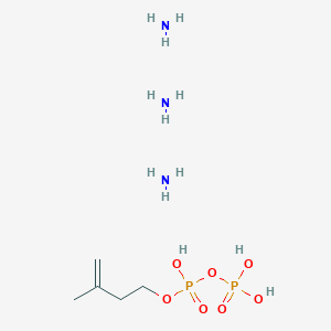molecular formula C5H21N3O7P2 B132684 Isopentenyl pyrophosphate triammonium salt solution CAS No. 116057-53-5