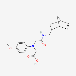 [{2-[(Bicyclo[2.2.1]hept-5-en-2-ylmethyl)amino]-2-oxoethyl}(4-methoxyphenyl)amino]acetic acid