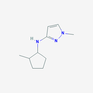molecular formula C10H17N3 B13268497 1-methyl-N-(2-methylcyclopentyl)-1H-pyrazol-3-amine 