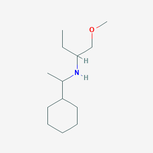 molecular formula C13H27NO B13268526 (1-Cyclohexylethyl)(1-methoxybutan-2-yl)amine 