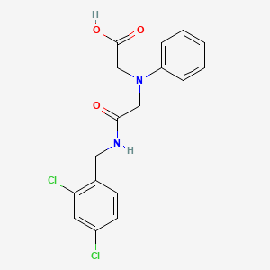 [{2-[(2,4-Dichlorobenzyl)amino]-2-oxoethyl}(phenyl)amino]acetic acid
