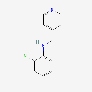 molecular formula C12H11ClN2 B13268544 2-chloro-N-(pyridin-4-ylmethyl)aniline 