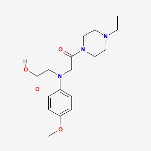 [[2-(4-Ethylpiperazin-1-yl)-2-oxoethyl]-(4-methoxyphenyl)amino]acetic acid