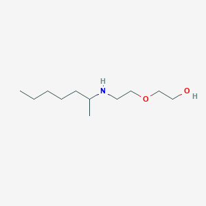 molecular formula C11H25NO2 B13268605 2-{2-[(Heptan-2-yl)amino]ethoxy}ethan-1-ol 
