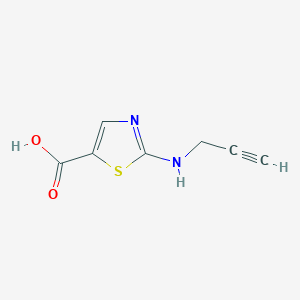 molecular formula C7H6N2O2S B13268613 2-[(Prop-2-yn-1-yl)amino]-1,3-thiazole-5-carboxylic acid 