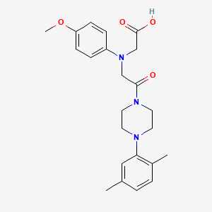 [{2-[4-(2,5-Dimethylphenyl)piperazin-1-yl]-2-oxoethyl}(4-methoxyphenyl)amino]acetic acid