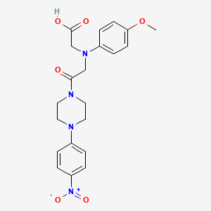 ((4-Methoxyphenyl){2-[4-(4-nitrophenyl)piperazin-1-yl]-2-oxoethyl}amino)acetic acid